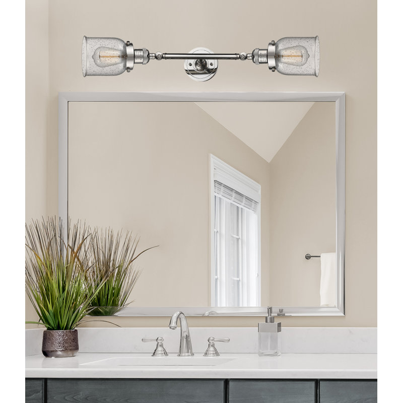 ClipperCove 2 - Light Dimmable Vanity Light, 6 Watt Vinage LED Bulb, Seedy, Polished Nickel