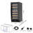 15-Inch Dual-Zone Mini Wine Refrigerator – Holds 30 Bottles, Versatile Built-In or Freestanding Wine Cooler, Reversible Door, LED Lighting, and Safety Lock