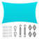 Amgo Customize Rectangle Shade Sail - 200 GSM, 95% UV Blockage with Hardware Kit
