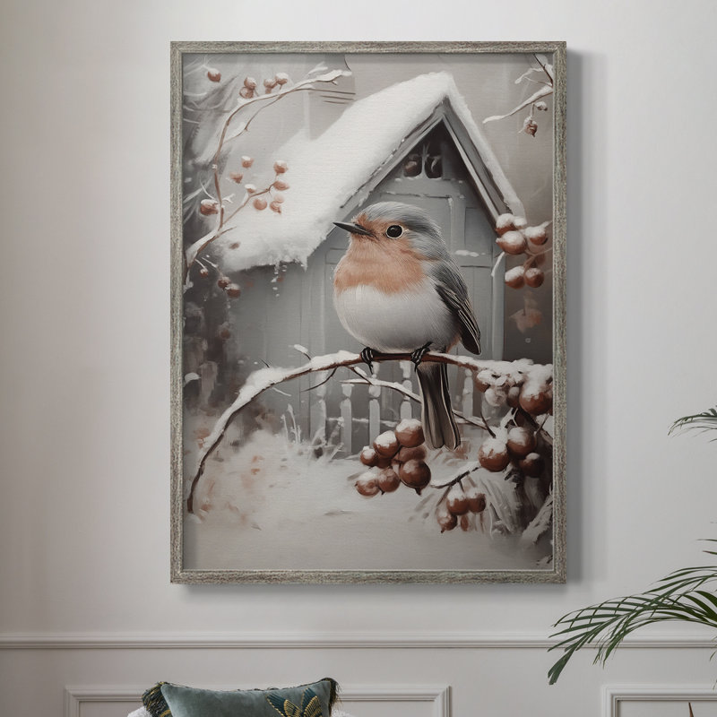 Art des Fêtes de Noël - série 2 - CCIV, reproduction encadrée - bois massif, H 21 po x l 17 po