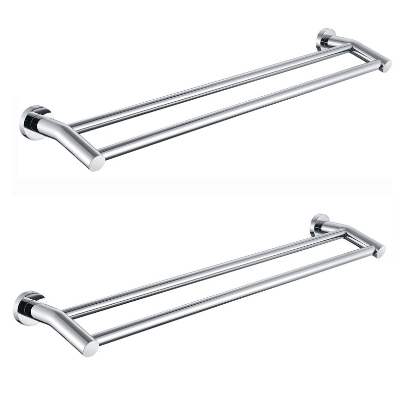 Porte-serviettes mural en acier inoxydable 24 po, 2, Chrome poli