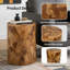 Table de bout cylindrique en bois massif