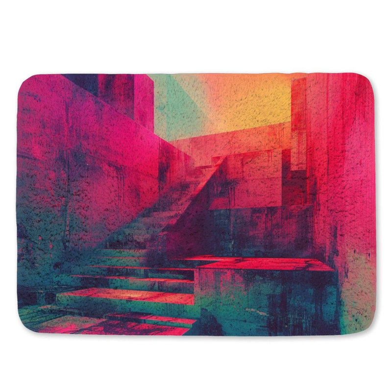 Gosdon Microfiber / Microsuede Non-Slip Bath Mat, 21"W x 34"L