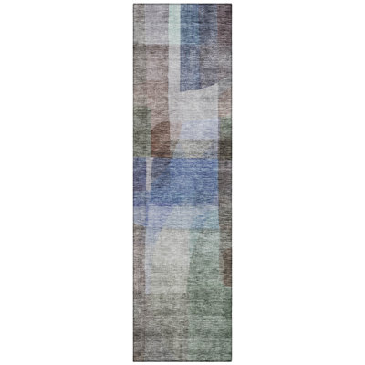 Kyra Brown Washable Indoor-Outdoor Rug - 