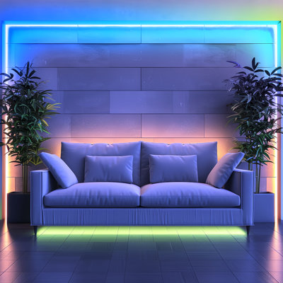 Ensemble de rubans DEL RVB intelligents WiFi, 24 V, 30 m (2 rouleaux), ruban adhésif nu 12D, application DayBetter et télécommande musicale 20 touches, éclairage d'ambiance synchronisé à la musique et aux couleurs changeantes pour chambre, salle télé ou salle de jeux.