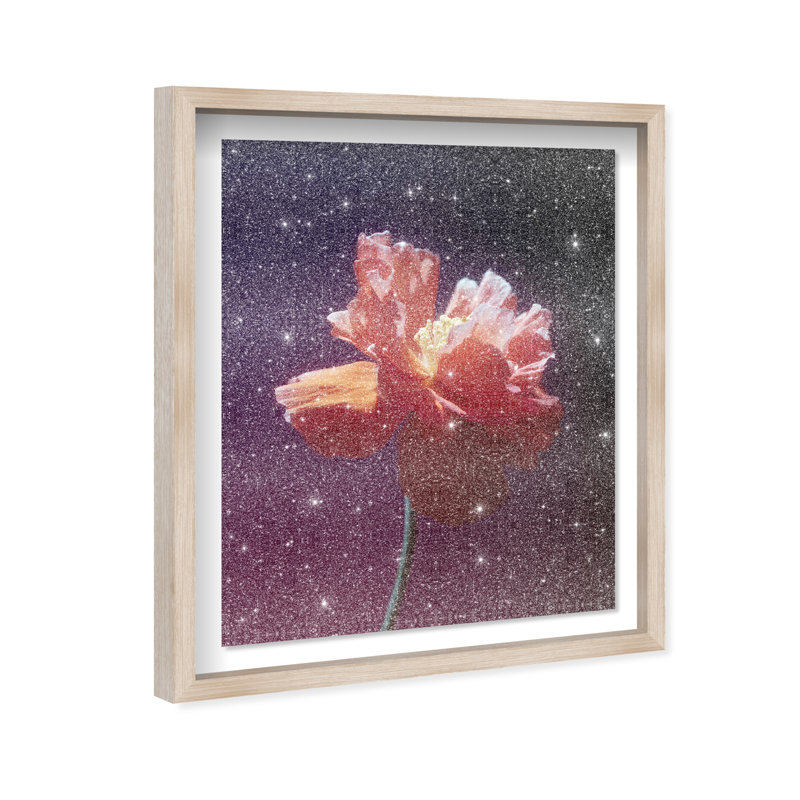 Taffeta Twilight II Shadowbox Floral & Botanical Print by Oliver Gal, Black Frame, 16 x 20, 25.5"H x 31.5"W