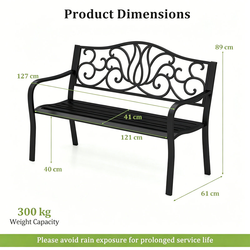 Metal Outdoor Bench