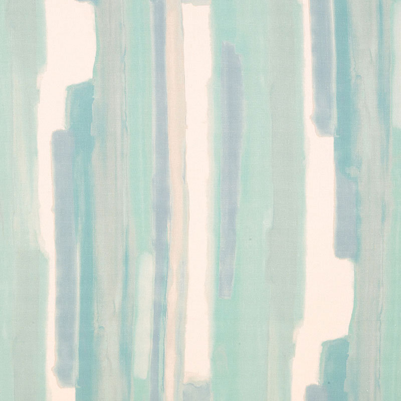 Tissu aquarelle Schumacher x Miles Redd, Céladon