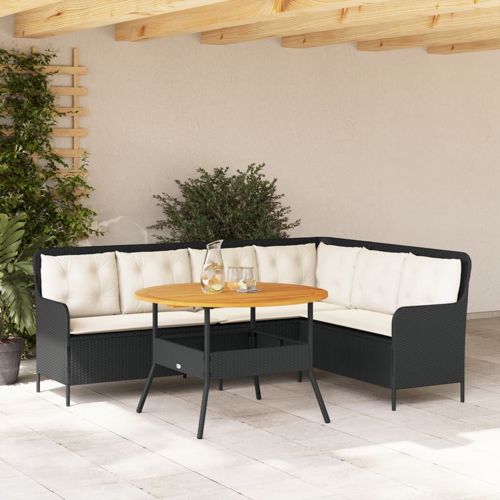 Vidaxl 2-Tlg. Garten-Sofagarnitur Mit Auflagen Poly Rattan Grau