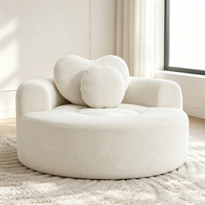 Round Sofa Bed with Memory Foam