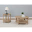 1-Shelf Round Engineered Wood Side End Table