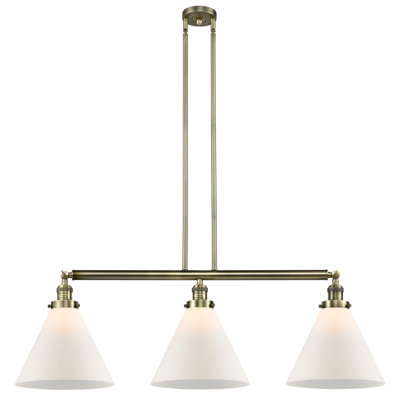 Luminaire suspendu pour îlot 3 lumières Cone