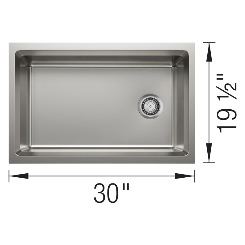 Inteos SILGRANIT 30" Single Bowl Reversible Undermount Workstation Kitchen Sink - White