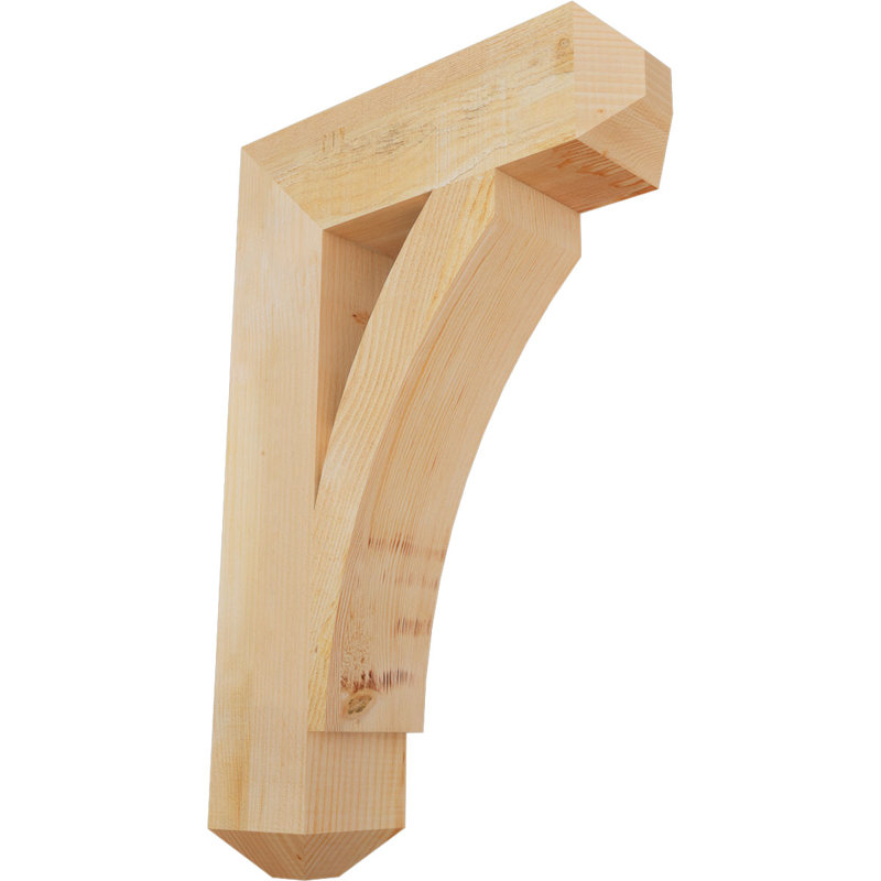 Thorton Craftsman Bracket, 34" H x 6" W x 22" D, Douglas Fir (Rough)