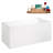51" Streamline Soaking Glossy White Acrylic Freestanding Bathtub, Bamboo Tray, Drain-103682567