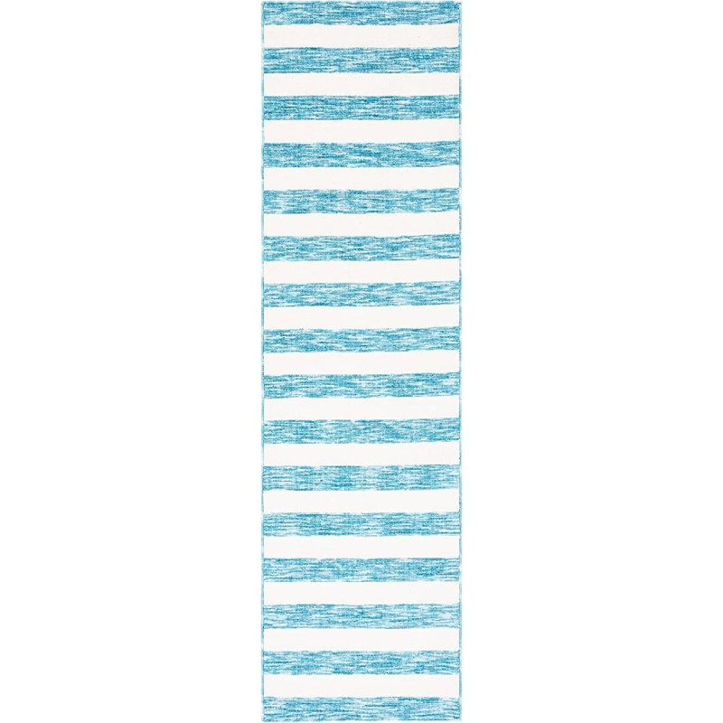 Claymore Easy Care Performance Machine Washable Striped Rug, Runner 2'3" x 8'