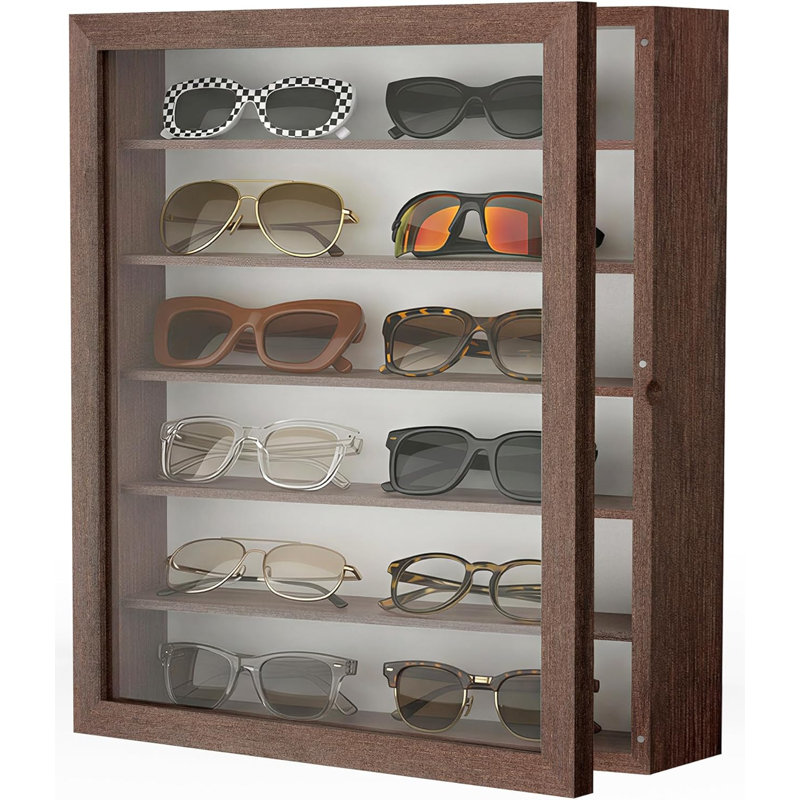 Boîte de rangement pour lunettes de soleil, Brown