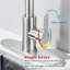 Brushed Nickel Kitchen Sink Faucet Pull Down Sprayer Single Handle Swivel Mixer-126470458