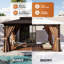 12 pi. L 10 pi. D Pavillon de jardin en aluminium