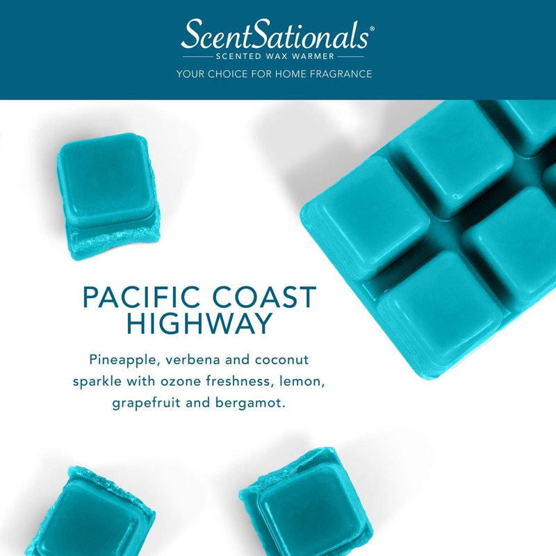 Collection de fond de cire ScentSationals 4PK, Pacific Coast Highway