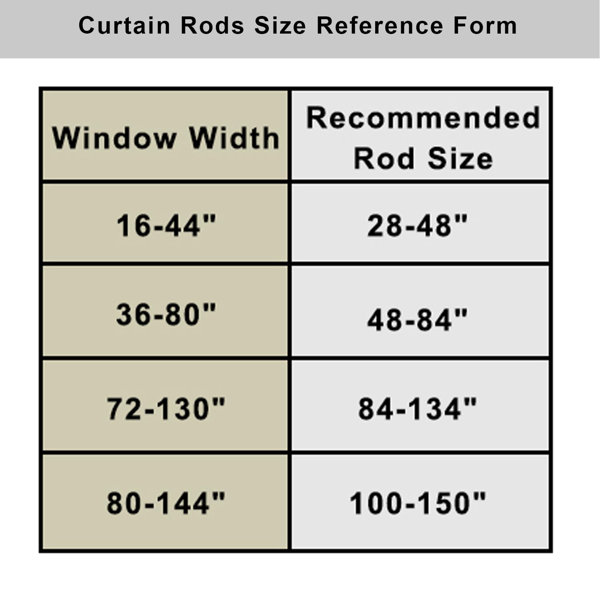 Windiw Rod Symple Stuff Modern Curtain Rods, 1Inch Diameter Decorative Single ...