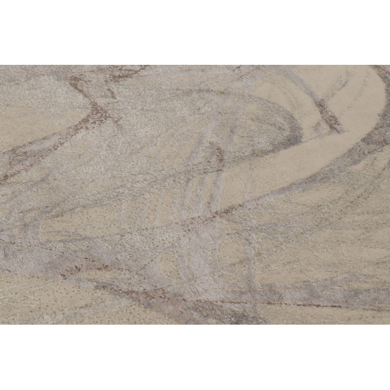 Modern Hand Knotted Abstract Area Rug