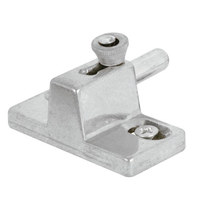 Moulé sous pression, verrou de porte coulissante anti-soulèvement, finition aluminium (paquet de 1)