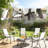 Space-Saving Stackable Outdoor Dining Chairs Set of 4