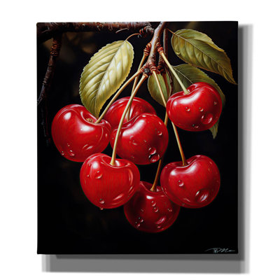 Winston Porter 'Ripe Cherries' by Momart Canvas Wall Art