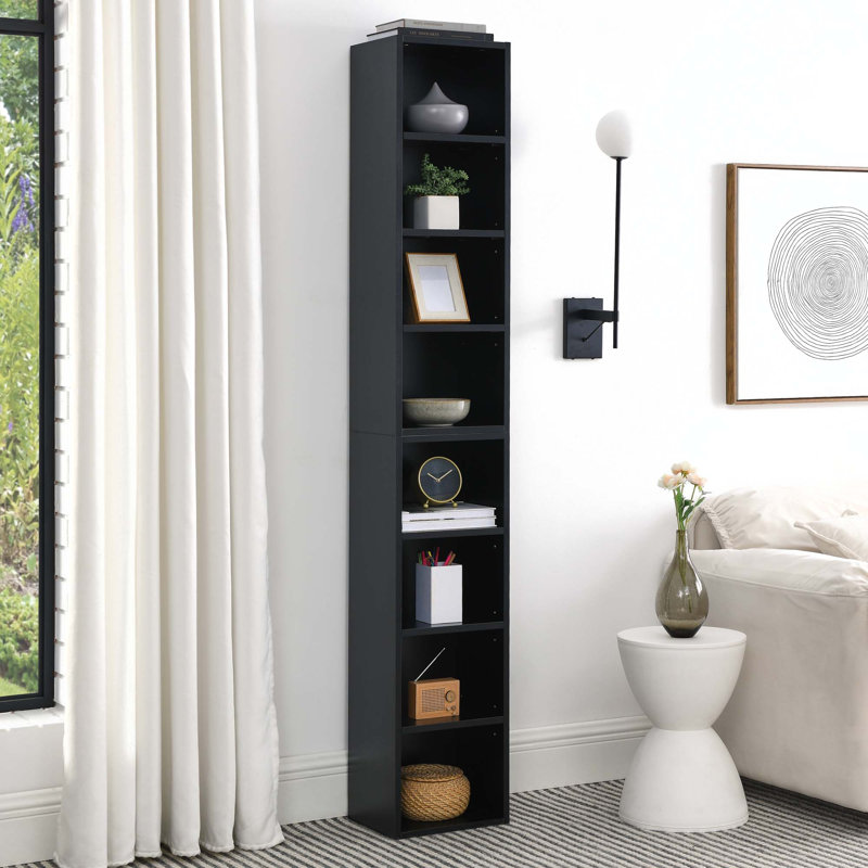 Acklins Freestanding Linen Cabinet, Black