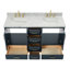 Meuble-lavabo double avec plateau Abshire 61-93359392