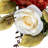 Autumn Harvest Artificial Floral Half Wreath with Fall Foliage 21-Inch