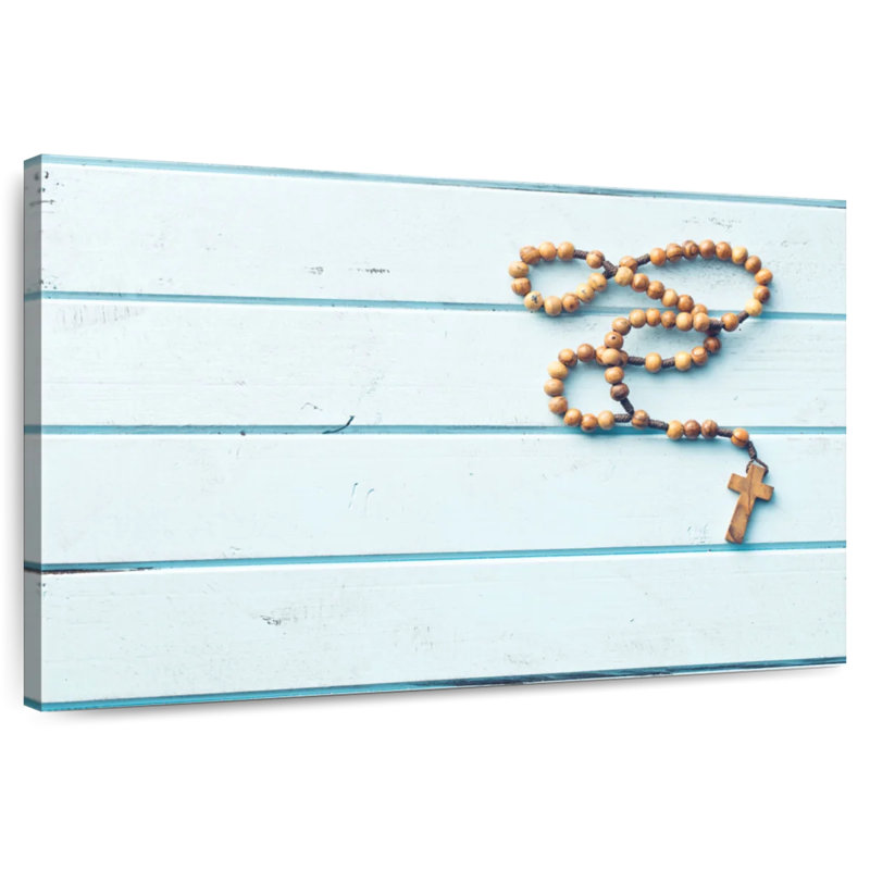 Rosaire en bois Adella, H 16 po x l 24 po