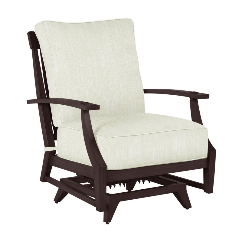 Méridienne Croquet Aluminium Spring - Acajou, Welt, InsideOut® Rollo ‑ lin crème, Acajou