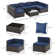 Wicker 6 - Person Modular Patio Conversation Sets with Cushions