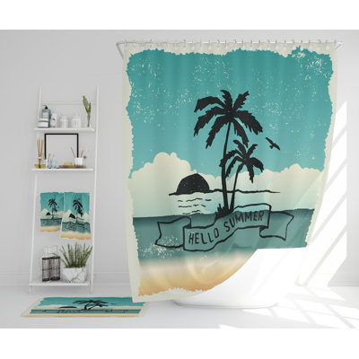 Nellora Polyester Shower Curtain Set