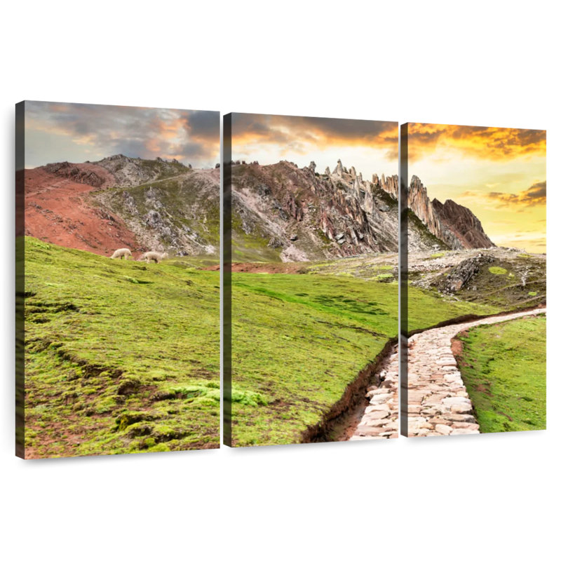 Nicci Colours Of Peru - Stone Path, 24" H x 38" W