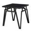 3 tables d'appoint en pierre frittée noire et métal Charisma Allure