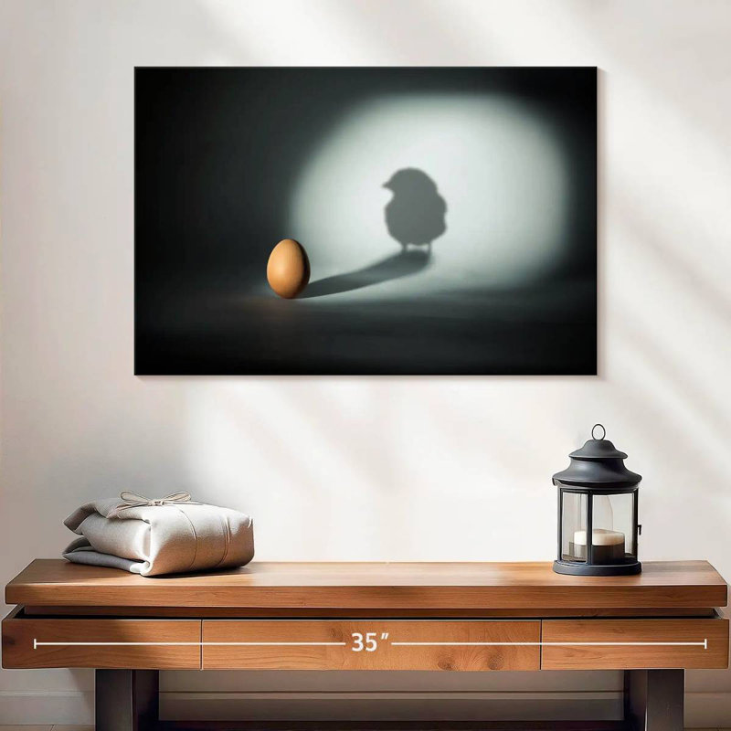 Chick From Egg, 16" H x 24" W