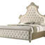 Lit en velours beige Lucienne EK avec DEL-704196913-704196914