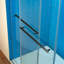Porte de douche coulissante double sans cadre avec système de fermeture en douceur WOODBRIDGE, largeur de 56 à 60 po x hauteur de 80 po avec verre trempé transparent de 3/8 po (10 mm)-108467155