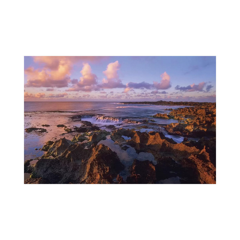 Dusk At Shark's Cove, Oahu, Hawaii by Tim Fitzharris - Gallery-Wrapped Canvas Giclée on Canvas, Canvas
