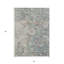Tapis d'intérieur lavable extérieur vert bleu et gris 5 pi x 8 pi