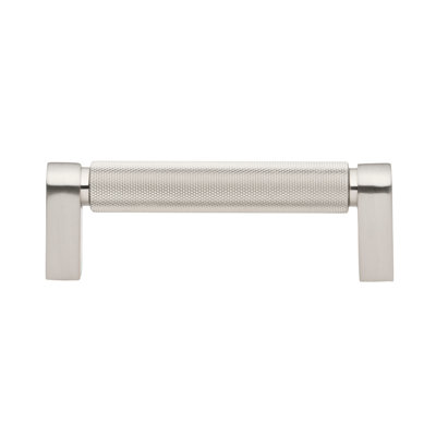 GlideRite 3-3/4 in. (96mm) Centre to Centre Knurled Bar Pull, Matte Black - 4788-96-MB