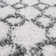 Sisson Geometric Shag White Area Rug