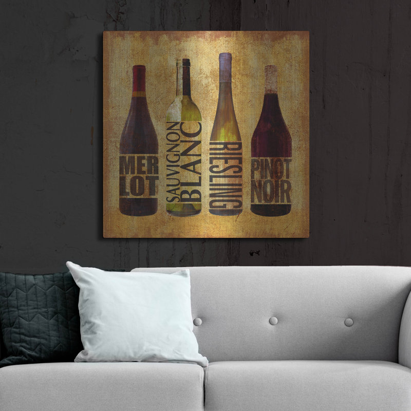 Winston Porter «The Wine Up 1» par Art Licensing Studio, art mural en métal, H 36 po x l 36 po