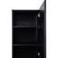 Garde-manger standard, armoire haute, armoire autoportante avec une porte et deux tiroirs pour la cuisine, la salle à manger, NOIR