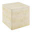 Table d'appoint carrée MGO brun clair clair, table de bout d'appoint texturée en faux travertin, conception pré-assemblée non-KD, capacité de charge de 80 lb, tabouret multi-usage intérieur et extérieur