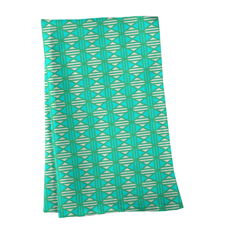 Torchon Gady, Sergé de coton, Vert