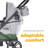 Larktale Caravan Coupe V2 Compact Stroller, Reclining 2-Seat Wagon, Gray-112718939-112718940